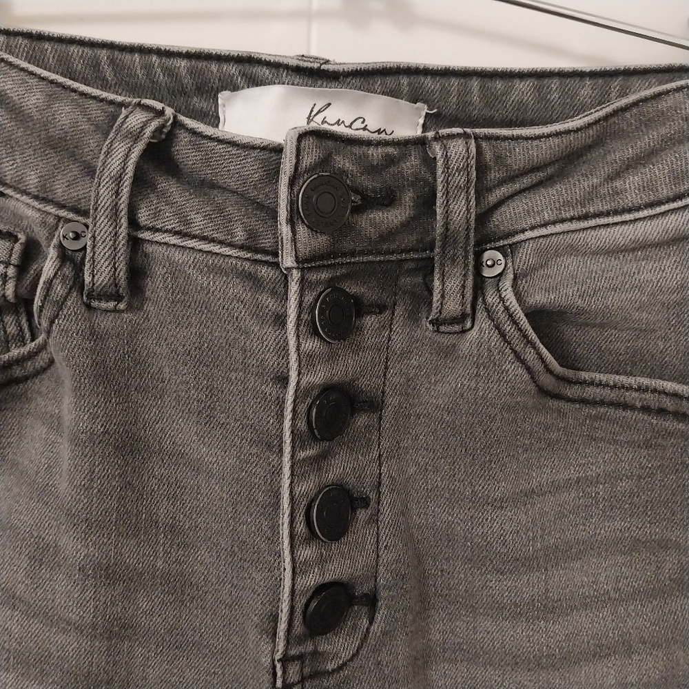 KanCan High Rise Gray Jeans